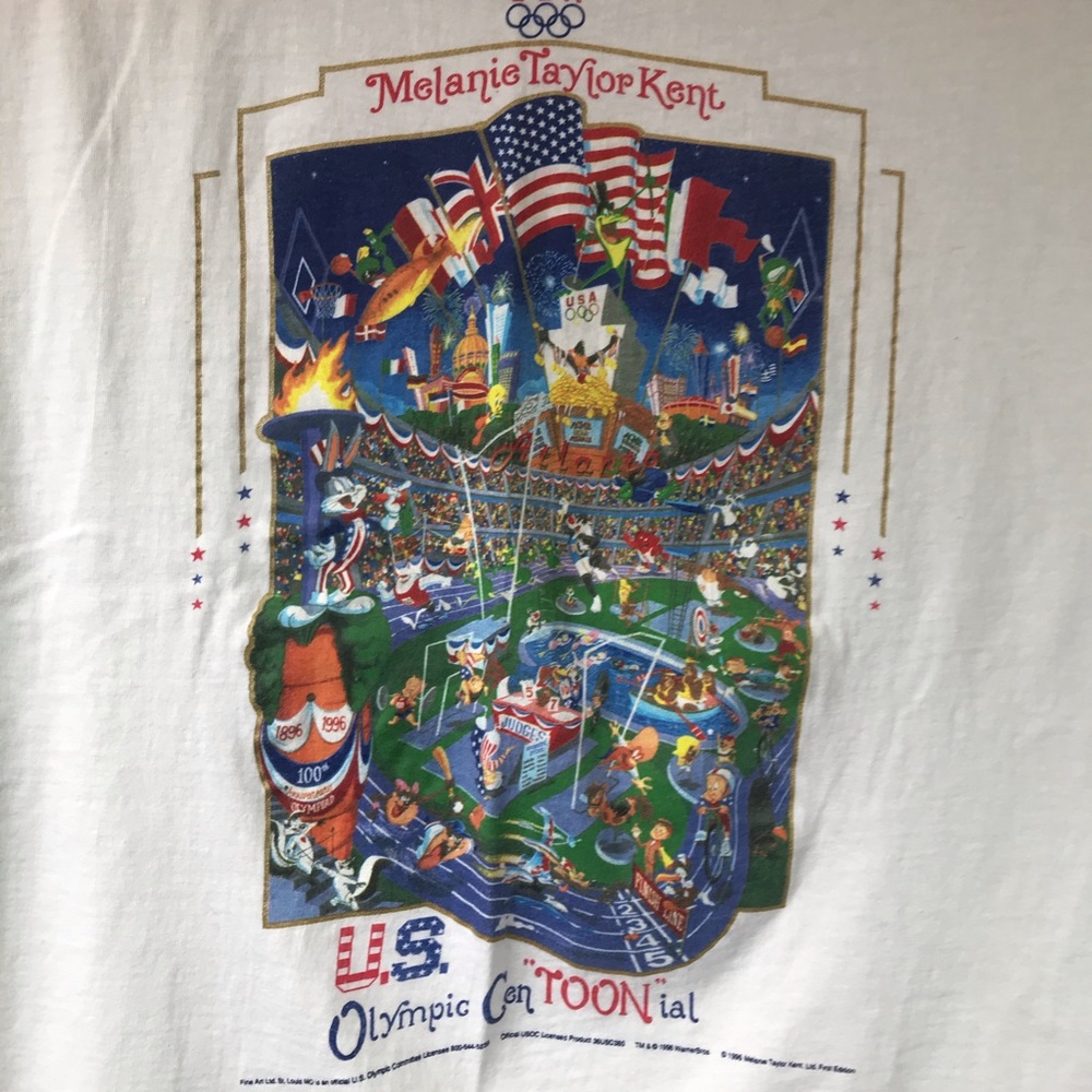 ❌Sold❌ Atlanta 1996 Olympics Looney Tunes T-Shirt - Picture 2 of 10